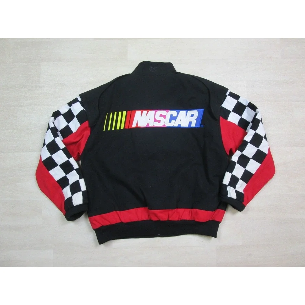 Vintage Chase Authentics Nascar Jacket (M) Checkered Flag Race Promo Winston Cup